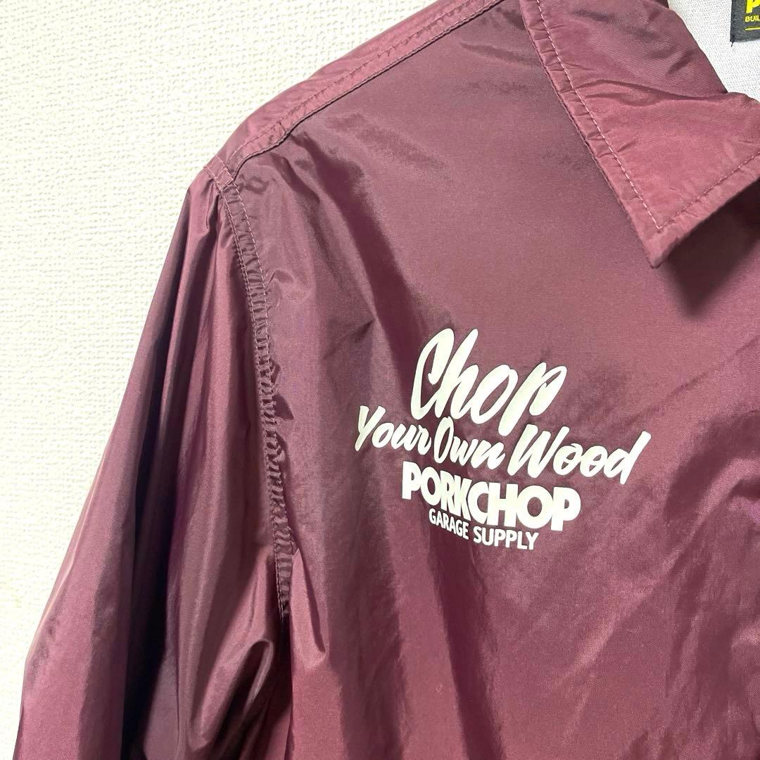 Porkchop ポークチョップ ウイングポーク コーチジャケット S ワイン