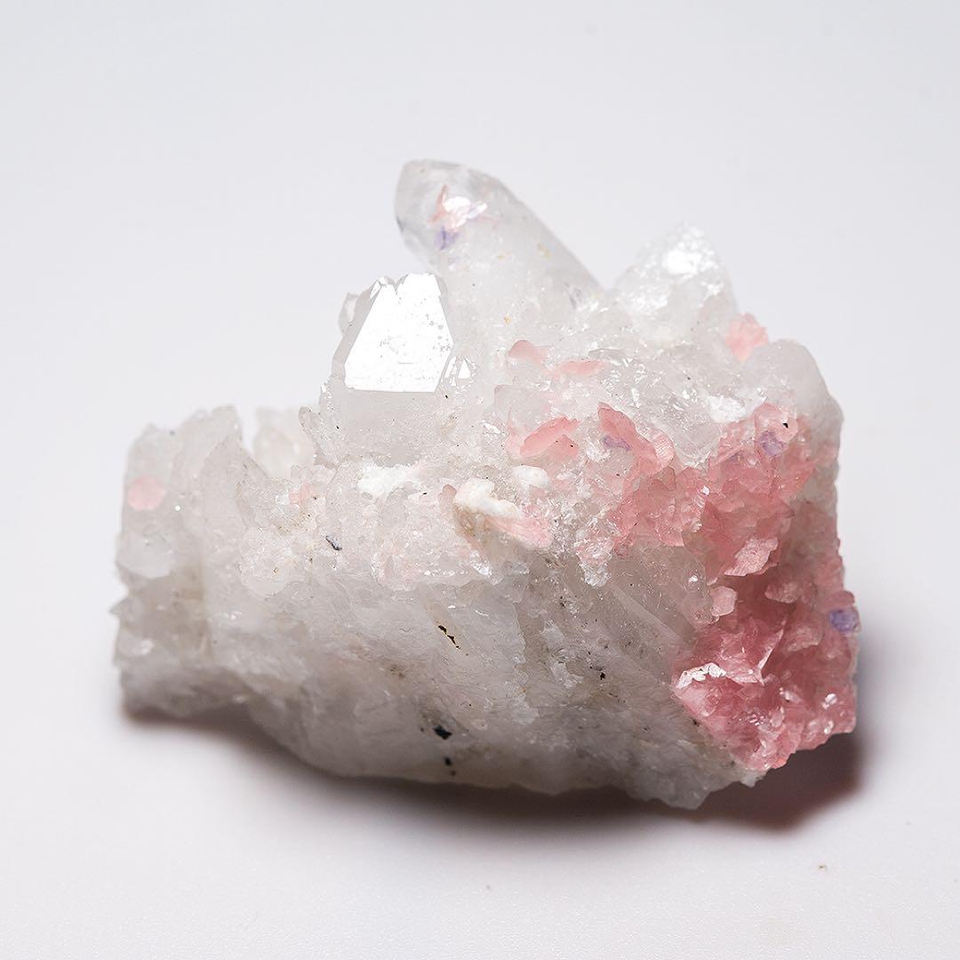 中国 ロードクロサイト フローライト 天然石 原石 鉱物標本 鉱石 蛍石 727