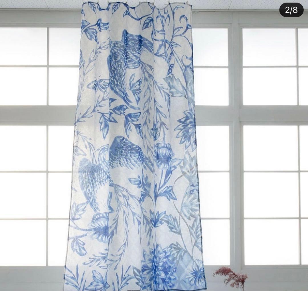 リネンマルチクロス　Bluepottery