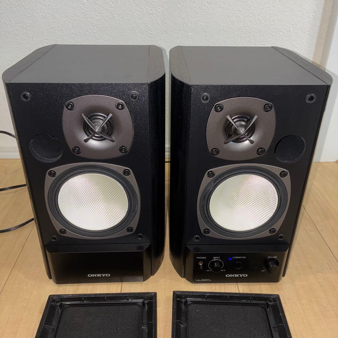 極美品ONKYO パワードスピーカーシステム　ペアスピーカー　GX-500HD