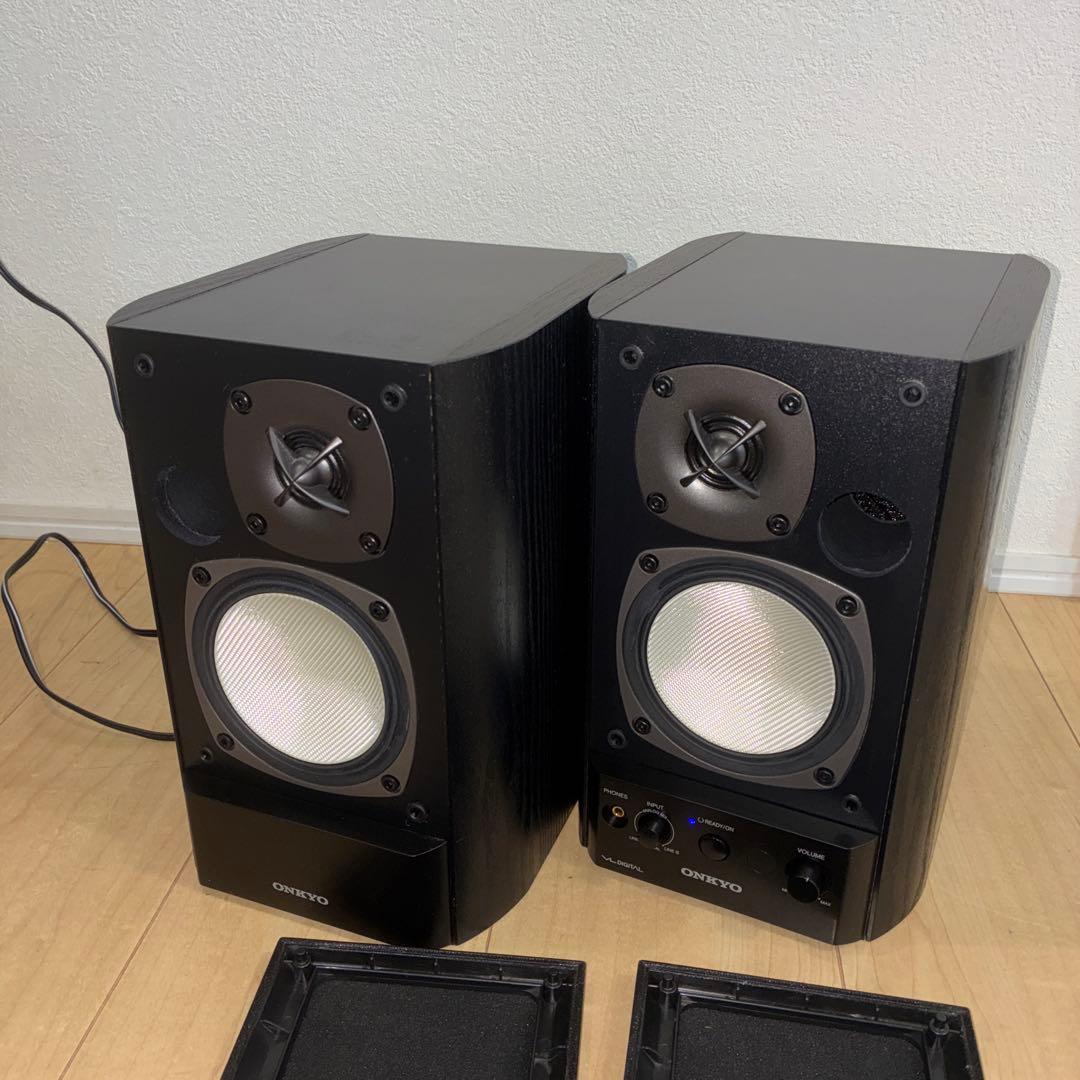 極美品ONKYO パワードスピーカーシステム　ペアスピーカー　GX-500HD