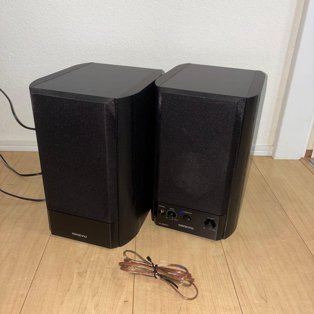 極美品ONKYO パワードスピーカーシステム　ペアスピーカー　GX-500HD