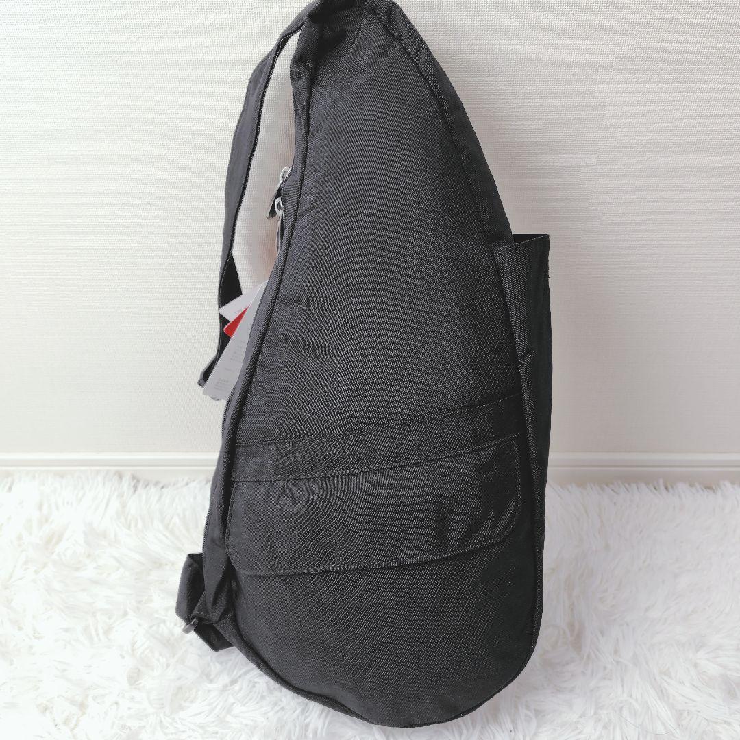 新品タグ付き✨ヘルシーバックバッグ　テクスチャードナイロン Sサイズ ブラック