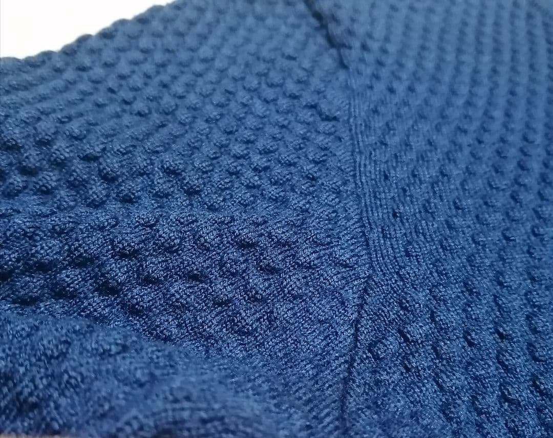 Gran Sasso グランサッソ クルーネックニット ブルー 48 イタリア製