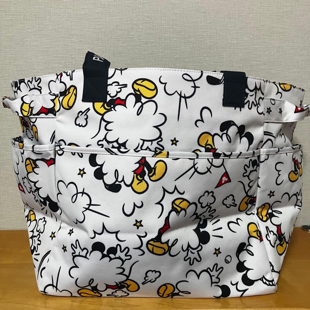 【新品】パーリーゲイツ ミッキー コラボ ロッカーバッグ 総柄 トートバッグ