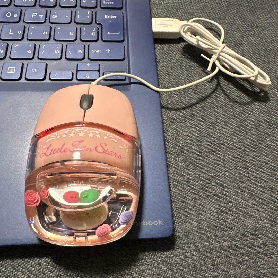 キキララ　アクアミニオプティカルマウス　マウス　　レア　2010年購入