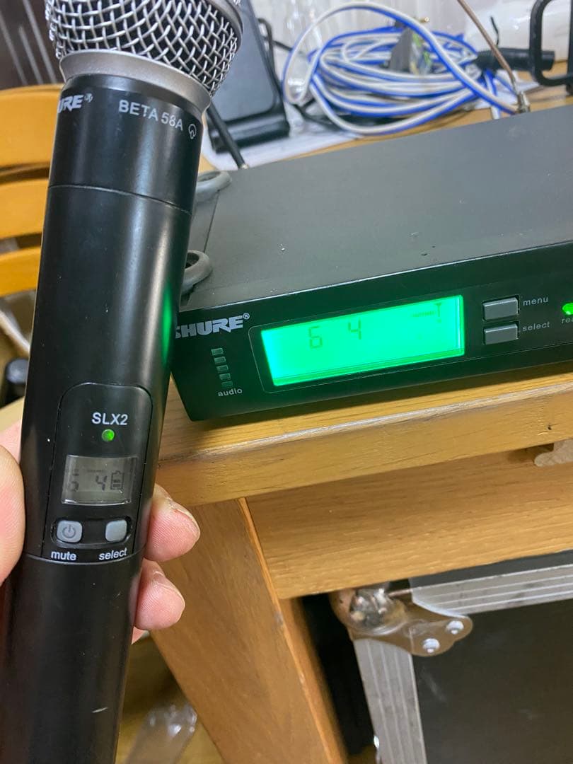 SHURE BETA 58A SLX2 SLX4 ワイヤレスマイク