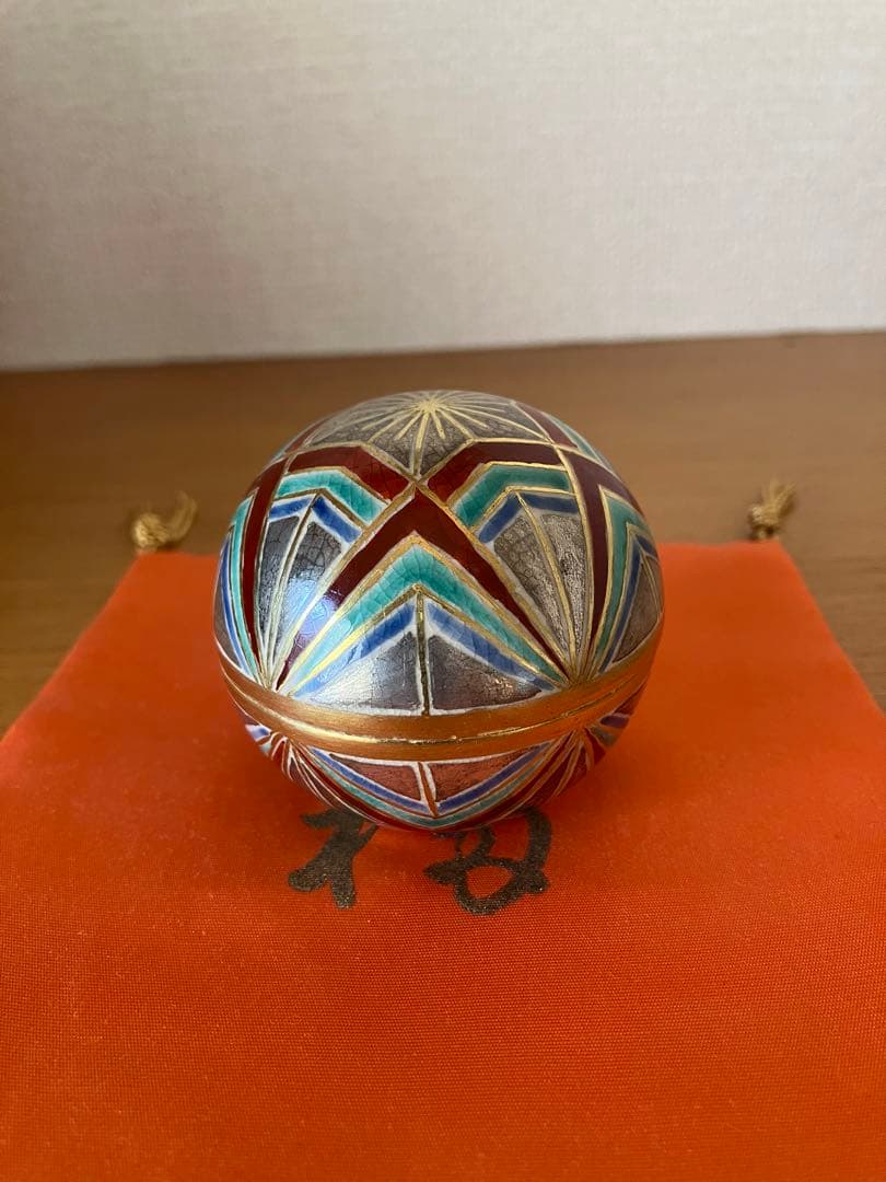茶道具　阿山　手毬　香合