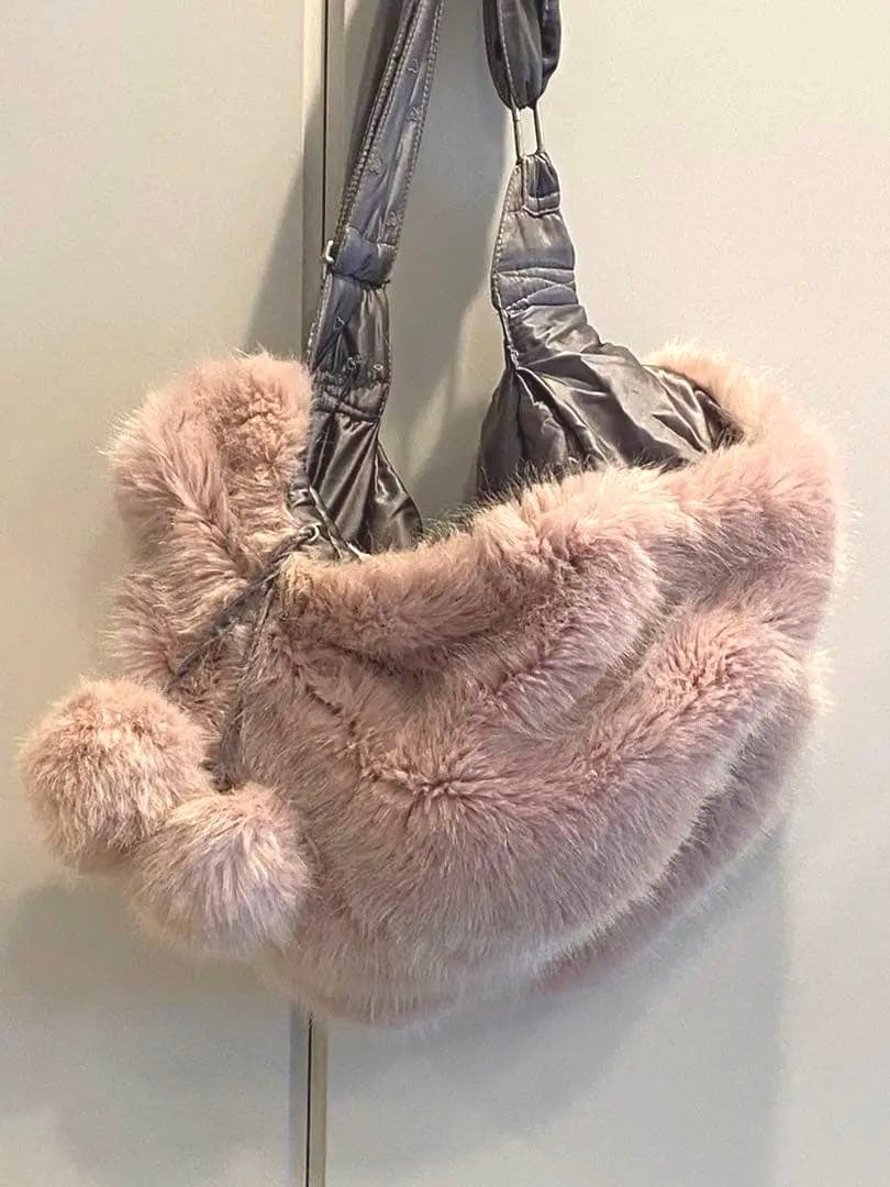 イタリア製 くすみピンク スリング キャリーバッグ