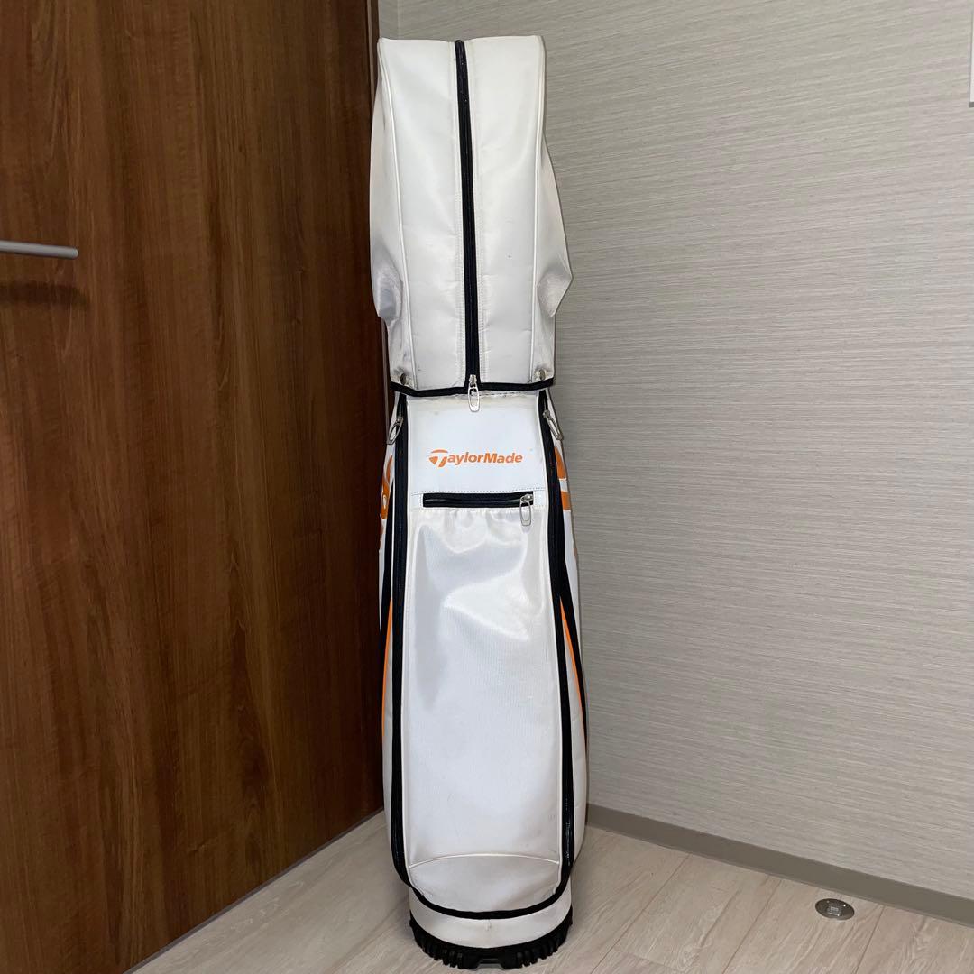 【taka】TaylorMade キャディバッグ ホワイト/オレンジ