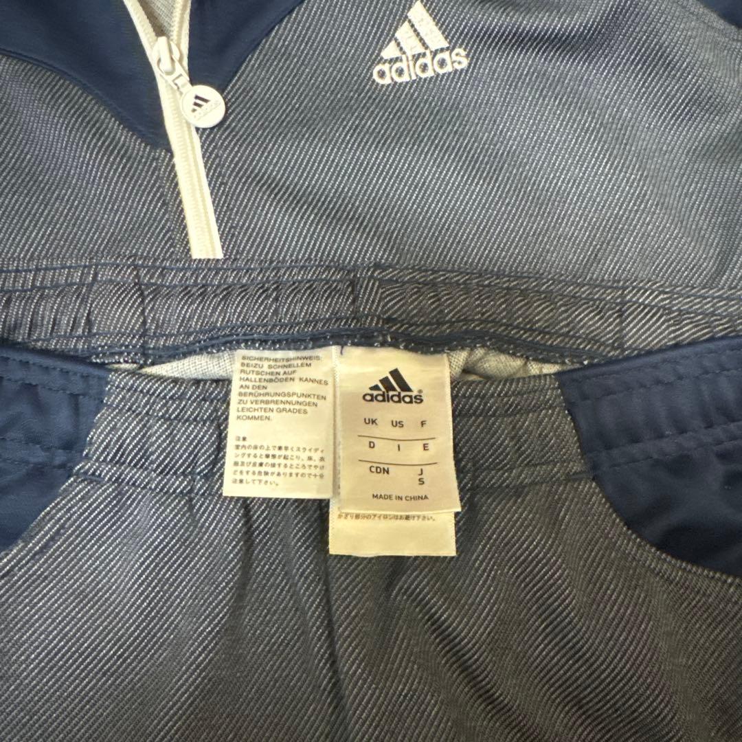 adidas ジャージ上下セット ネイビー　デニム