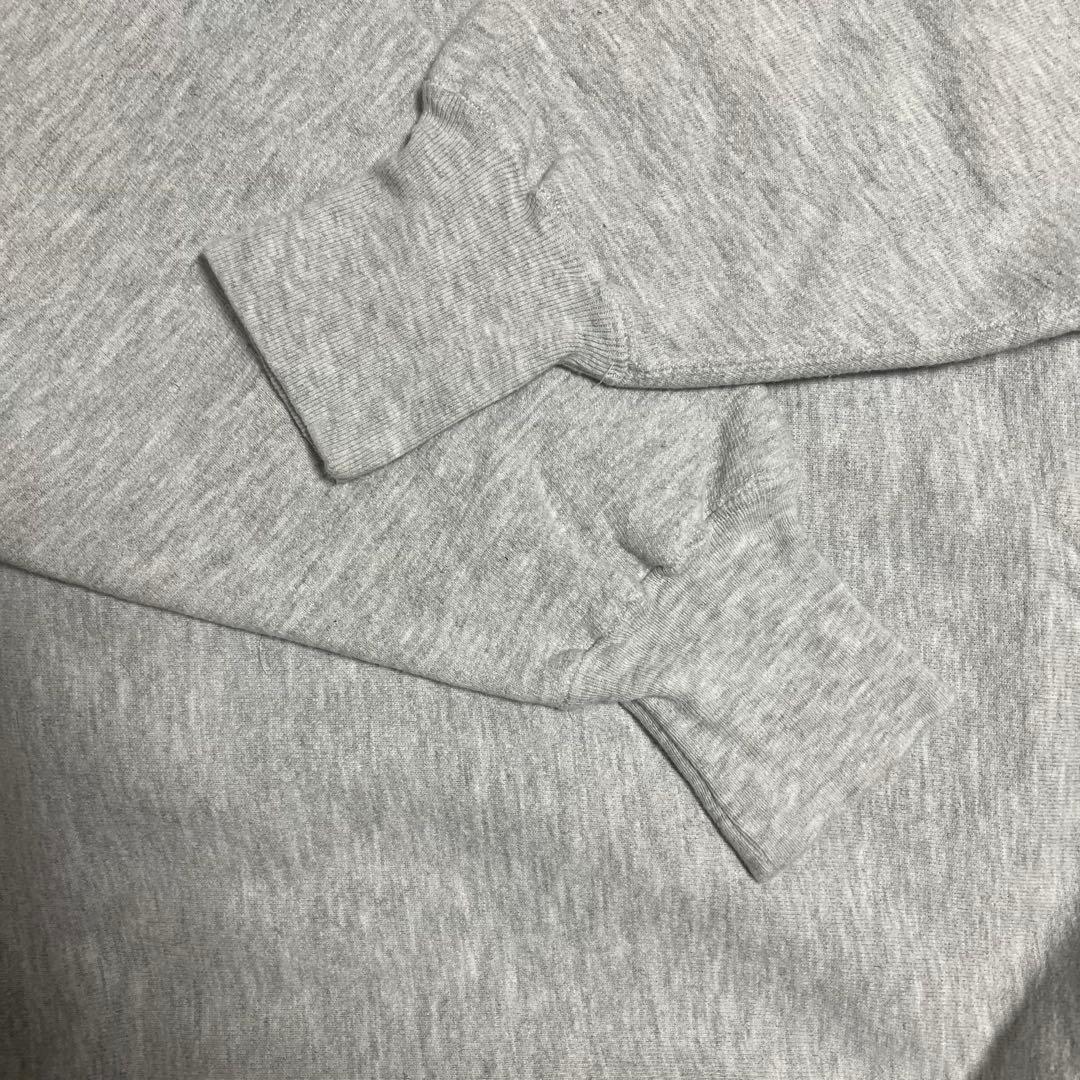 極美品　90s USA製　チャンピオン　リバースウィーブ　無地　グレー　目付き