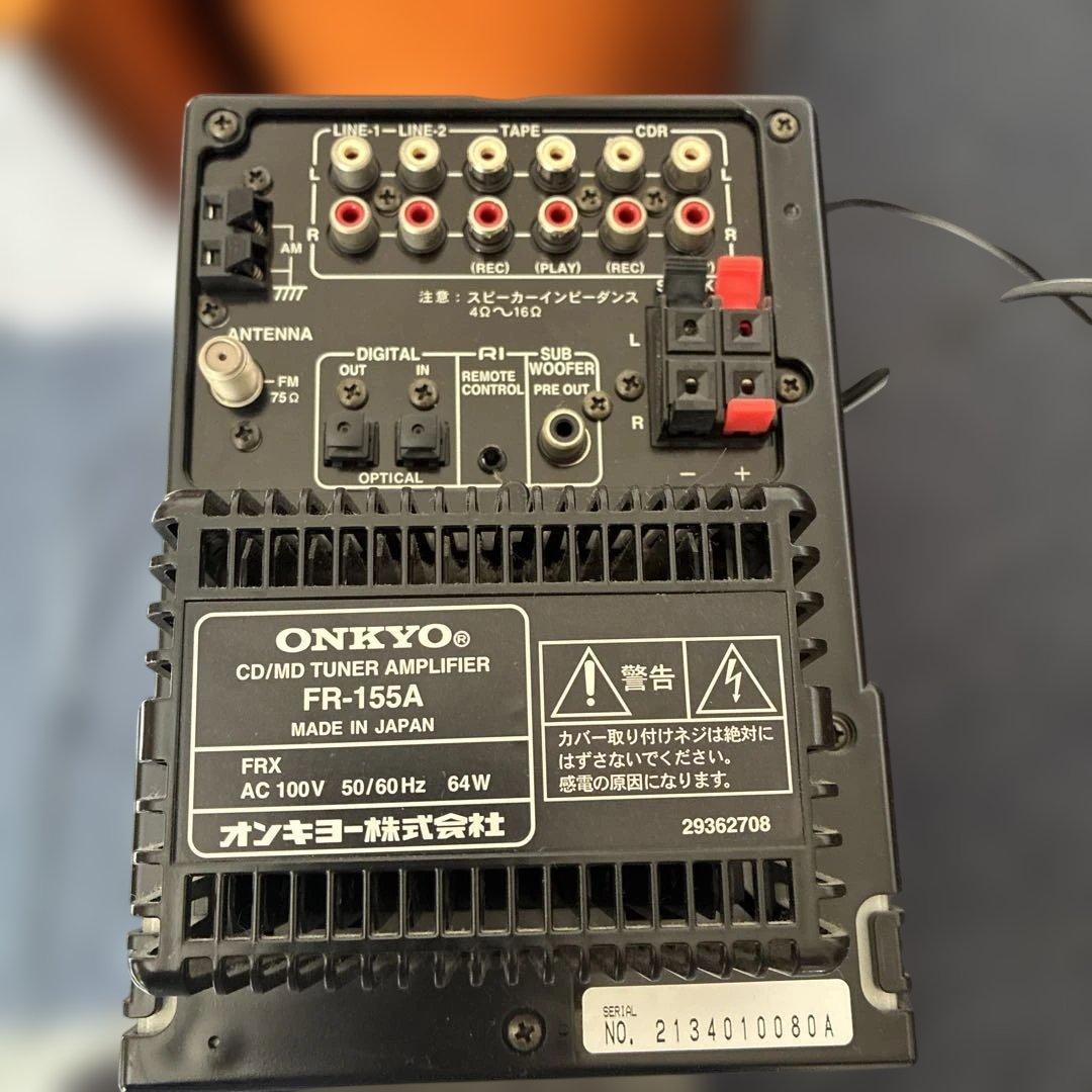ONKYO カセットデッキCD・MDミニコンポ FR-155A スピーカー