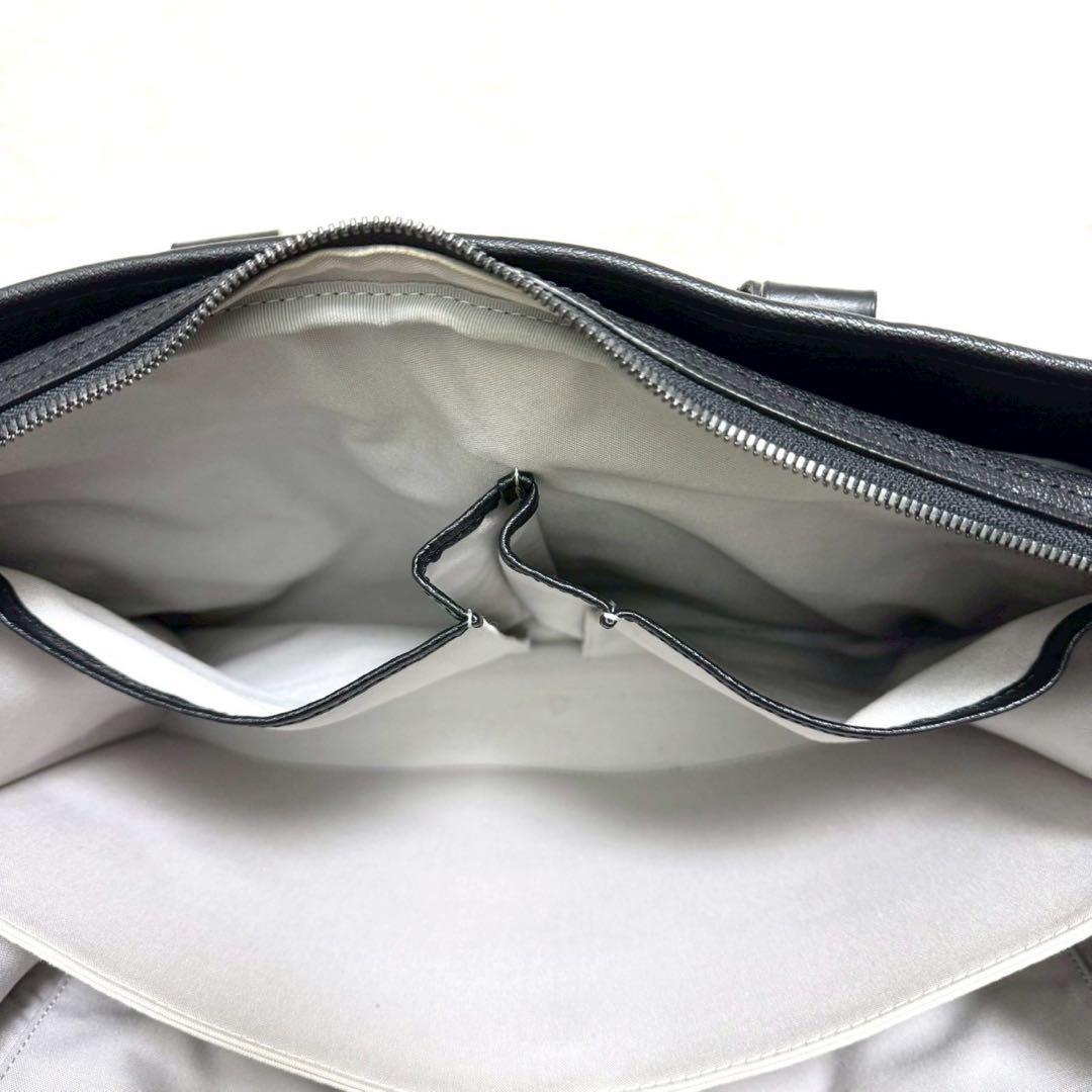 土屋鞄 アルマスバッファロー トートバッグ ビジネスバッグ メモ帳付 ブラック