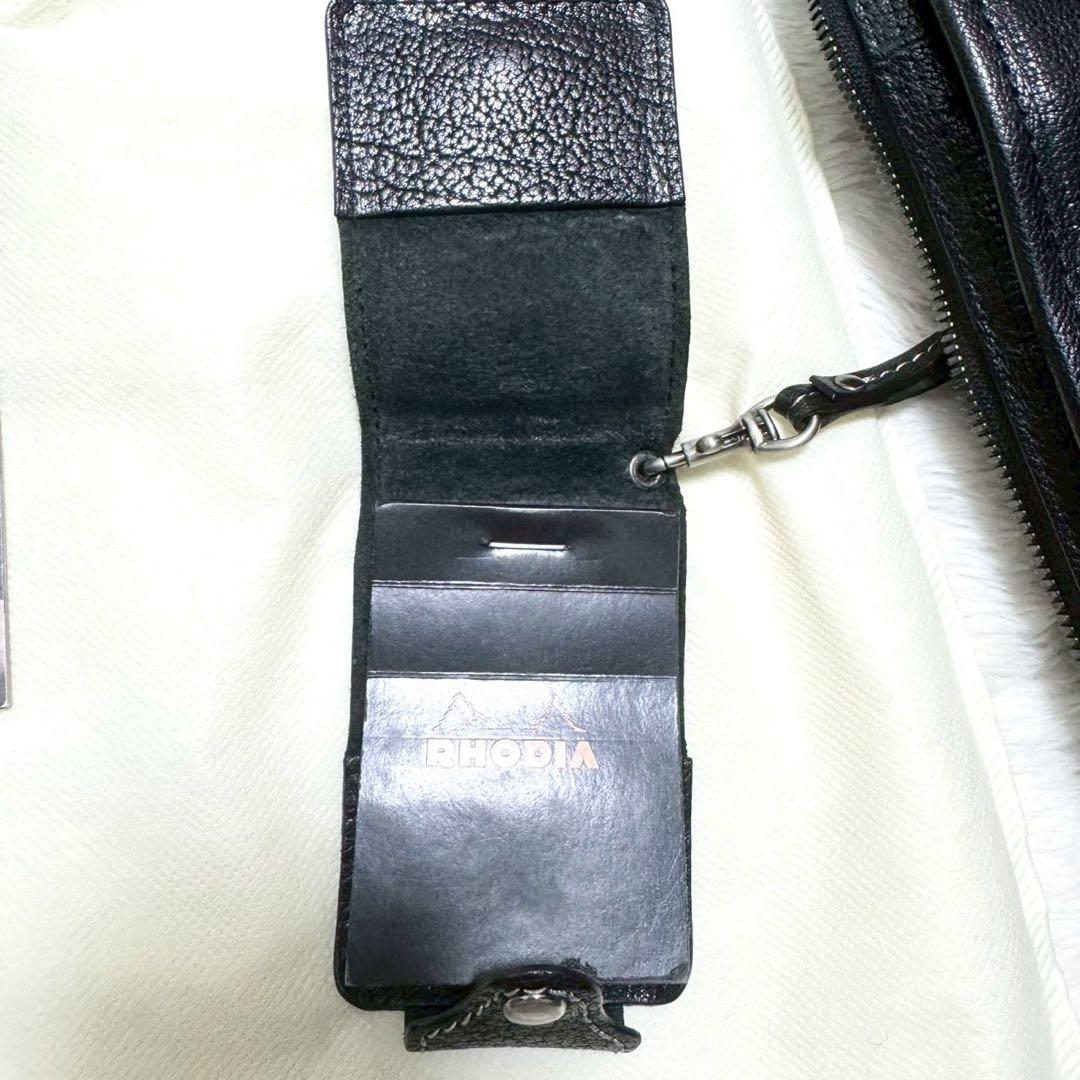 土屋鞄 アルマスバッファロー トートバッグ ビジネスバッグ メモ帳付 ブラック