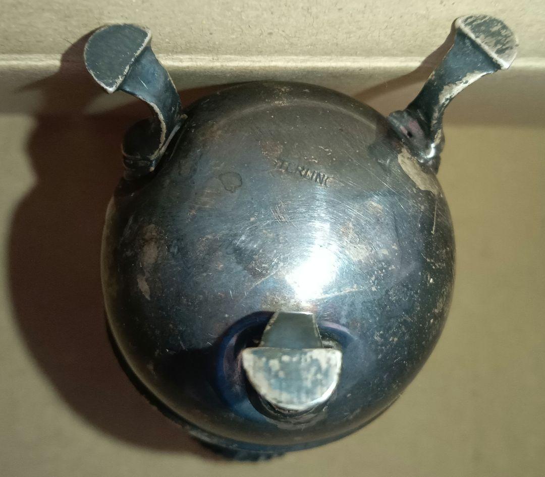 純銀925 塩/コショウ入れ ① ソルト/ペッパー入れ 刻印 猫足 アンティーク