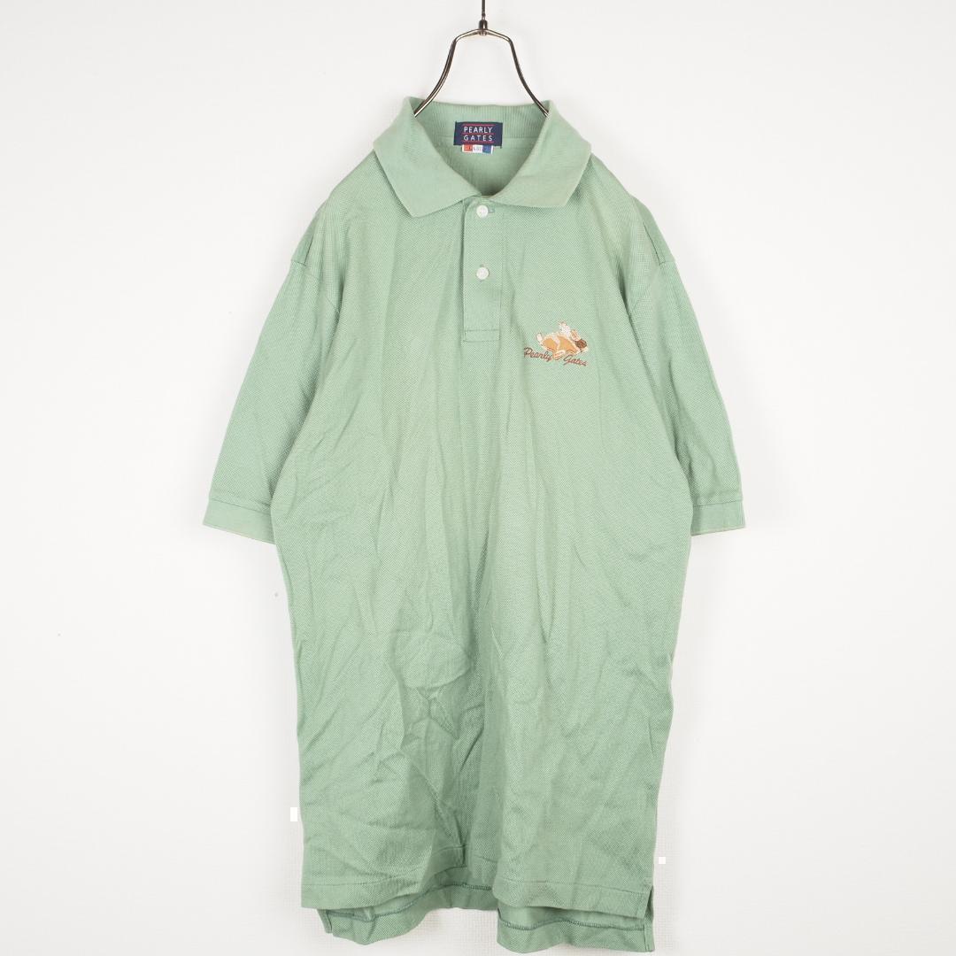 Y3592*パーリーゲイツ☆ゴルフウェア☆ゴルフシャツ☆ポロシャツ☆緑グリーン