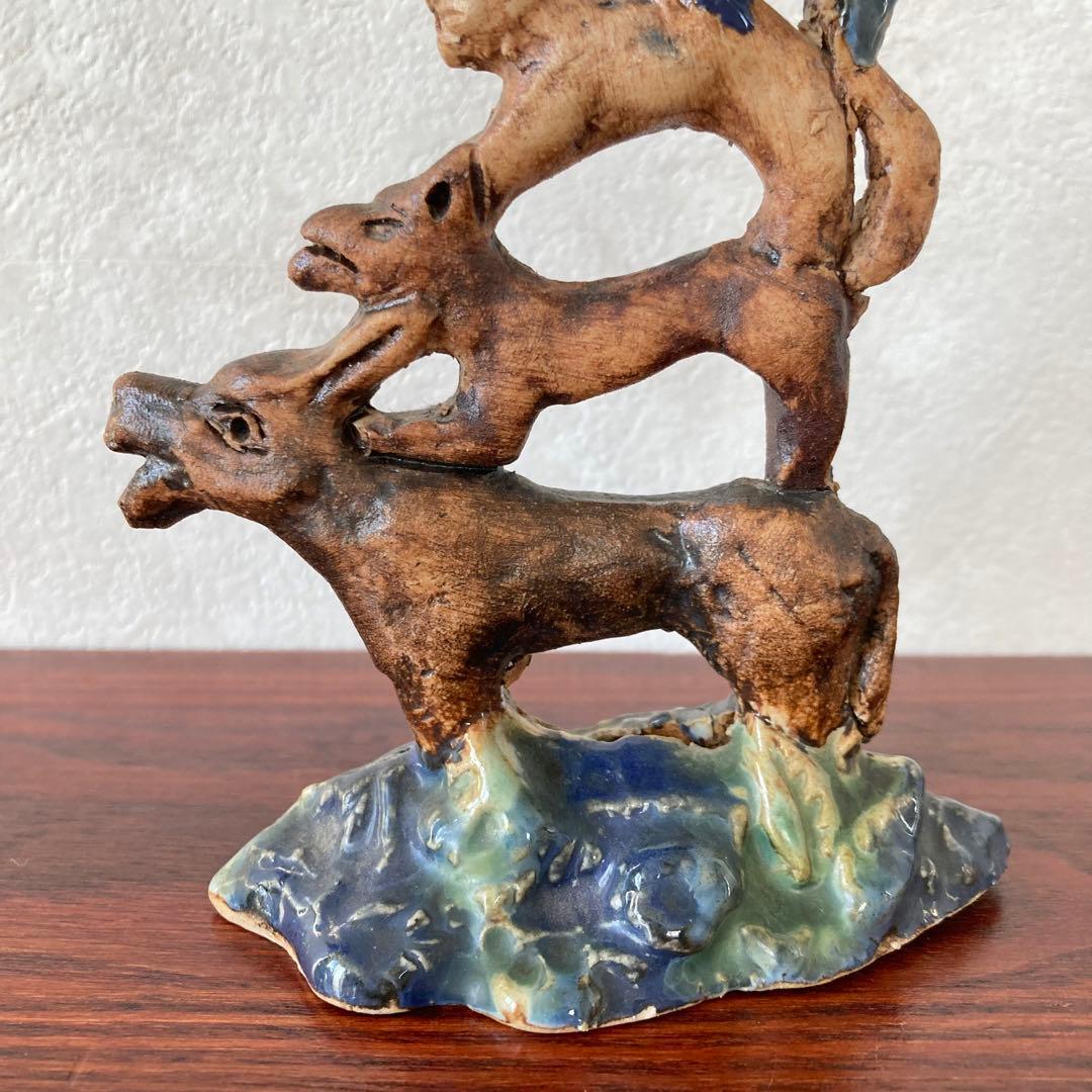 ブレーメンの音楽隊　オブジェ　置物　ドイツ　ヴィンテージ