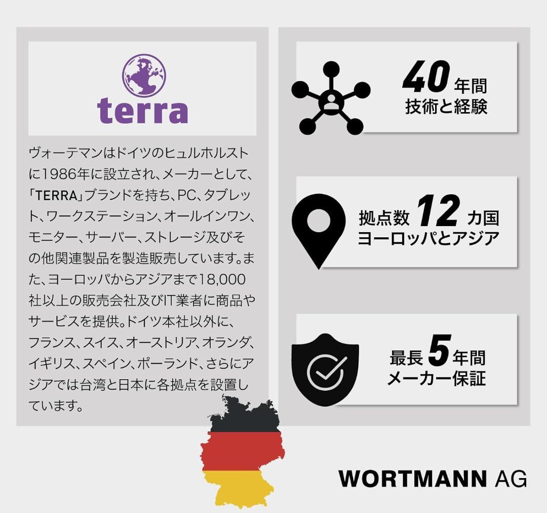 美品⭐️ほぼ未使用　TERRA 2448W 23.8インチ IPSモニター