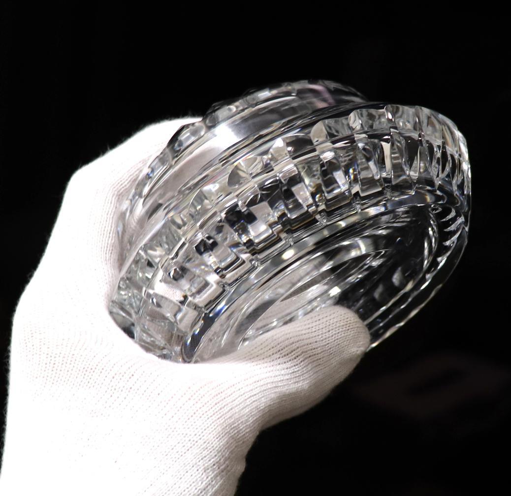 オールド・バカラ 大型重厚 1kg 多面体切子 蓋物ボックス アクセサリーケース