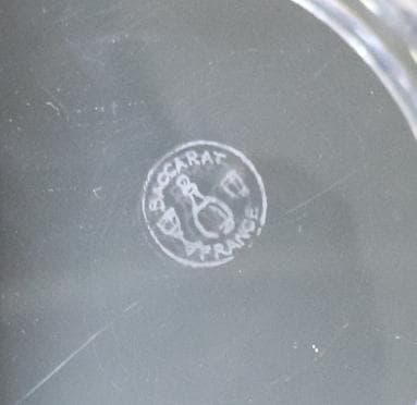 オールド・バカラ 大型重厚 1kg 多面体切子 蓋物ボックス アクセサリーケース