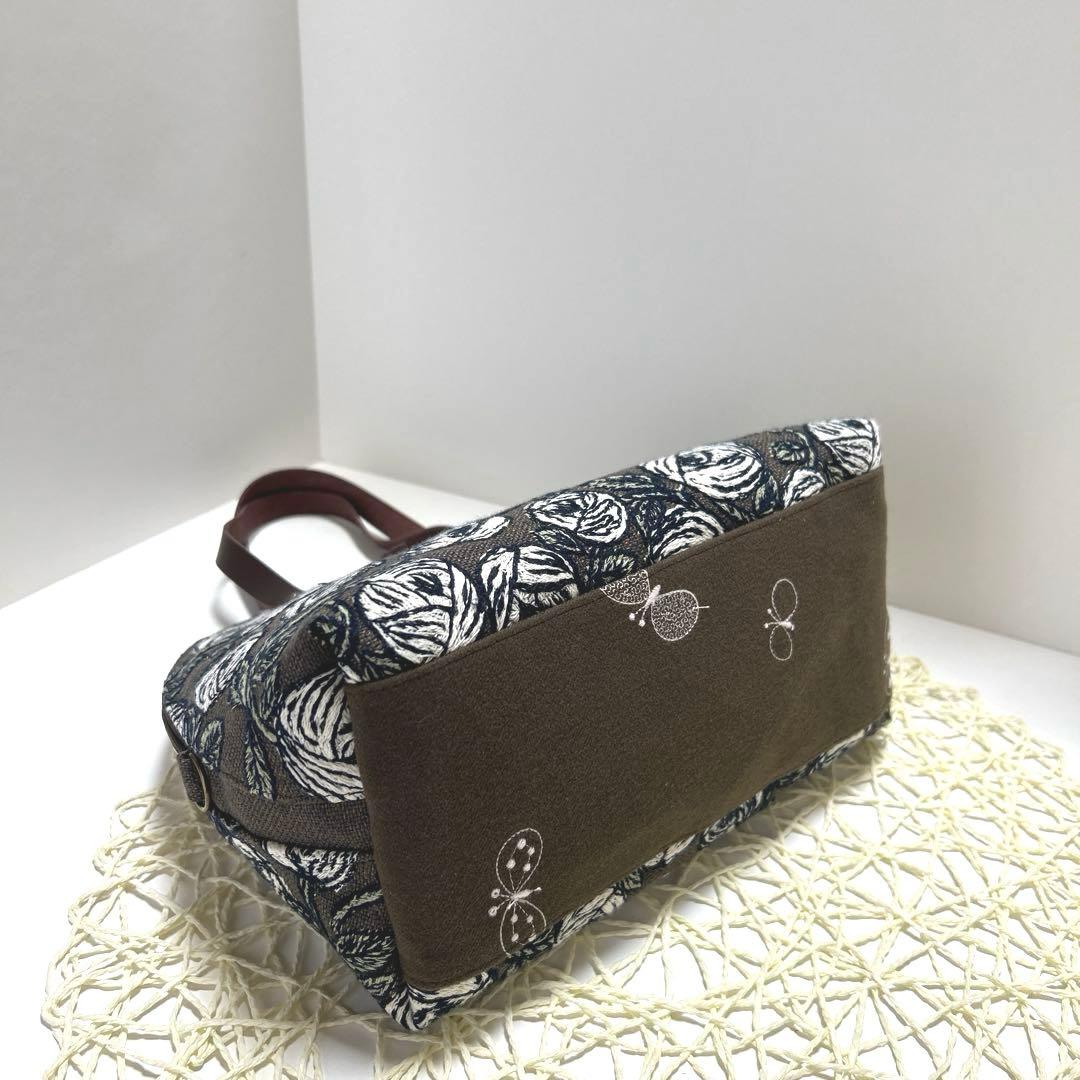 ミナペルホネンシェル型ボストンバッグ　ハンドメイド