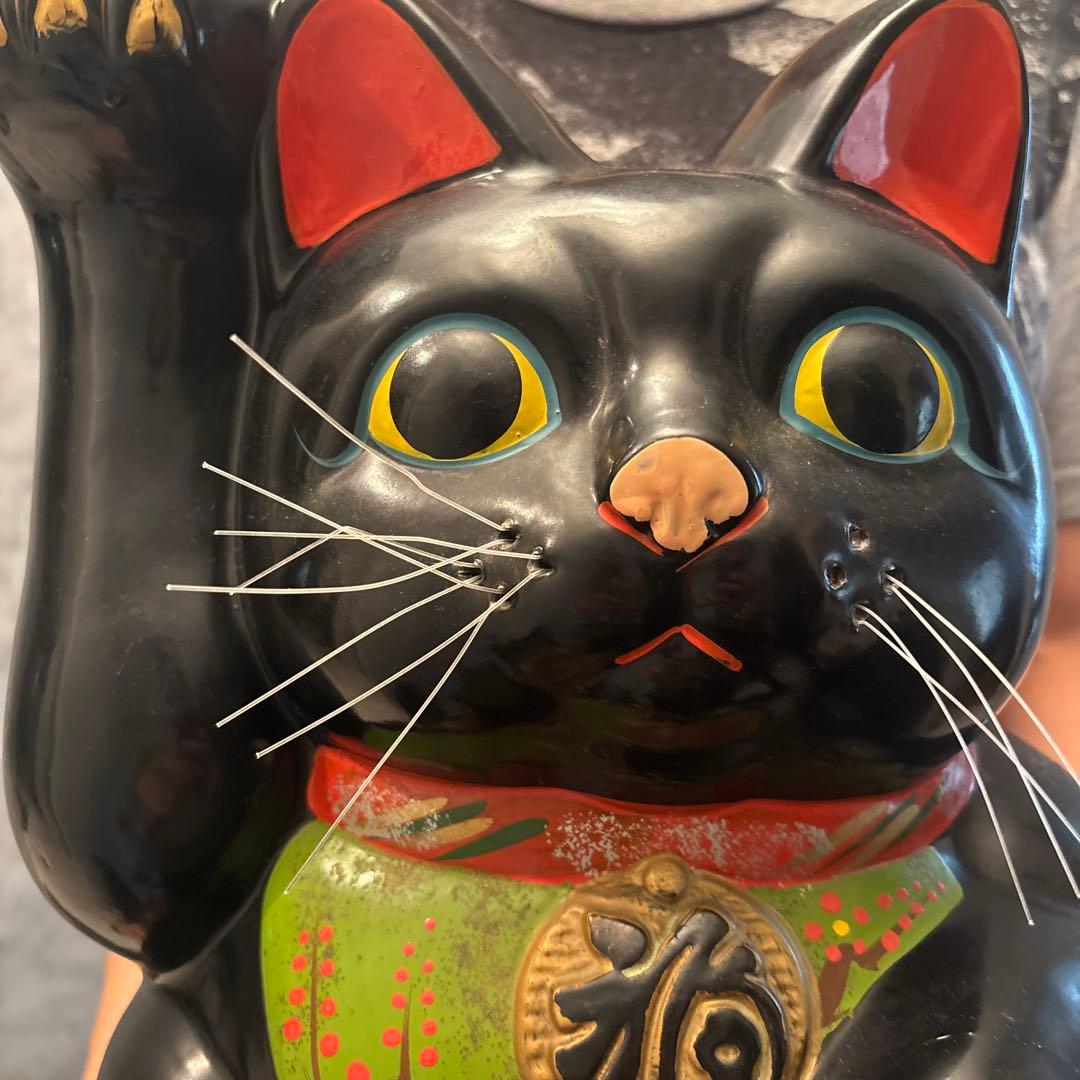 1950-60年代　瞳が美しく雰囲気抜群のふくよかな体型が可愛い特大招き猫