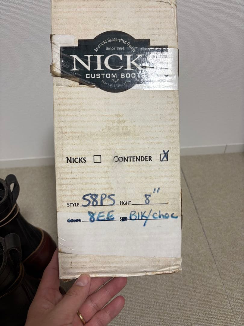 ニックスブーツ　パッカー　us8EE ホワイツ　ウエスコ