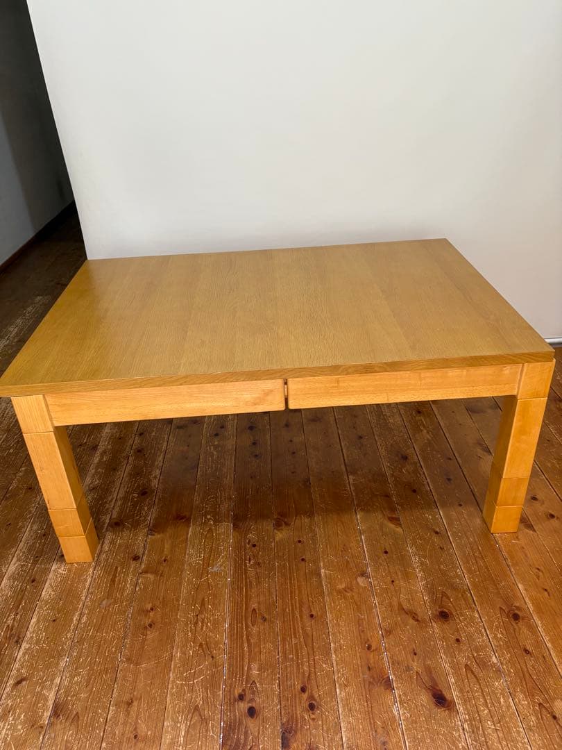 こたつテーブル　W120-180 高さ調節可能（6段階）伸長式（3段階）