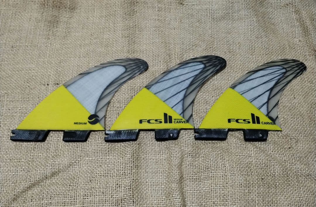 FCS II Carver フィン ミディアム 3枚セット