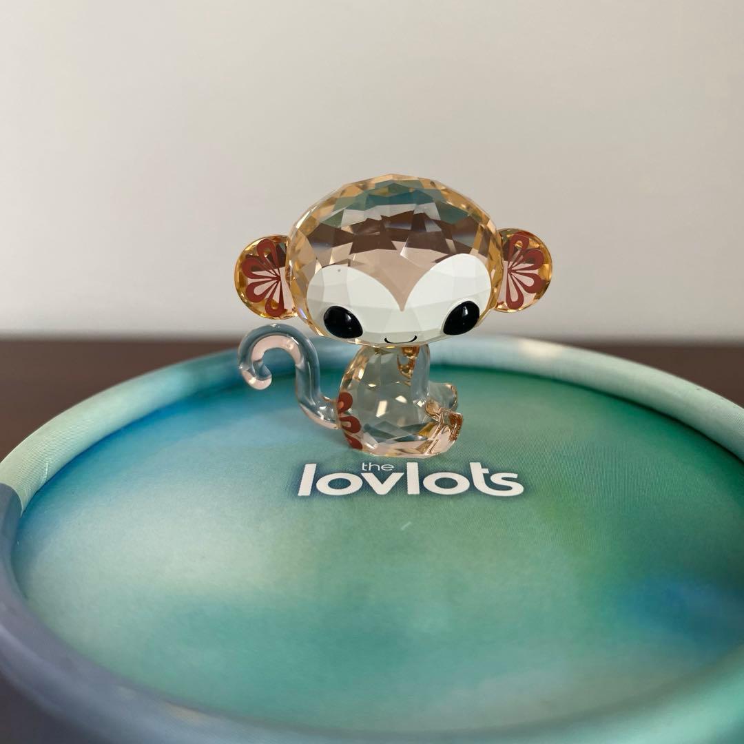 SWAROVSKI スワロフスキー クリスタル MONKEY サル 干支 置物