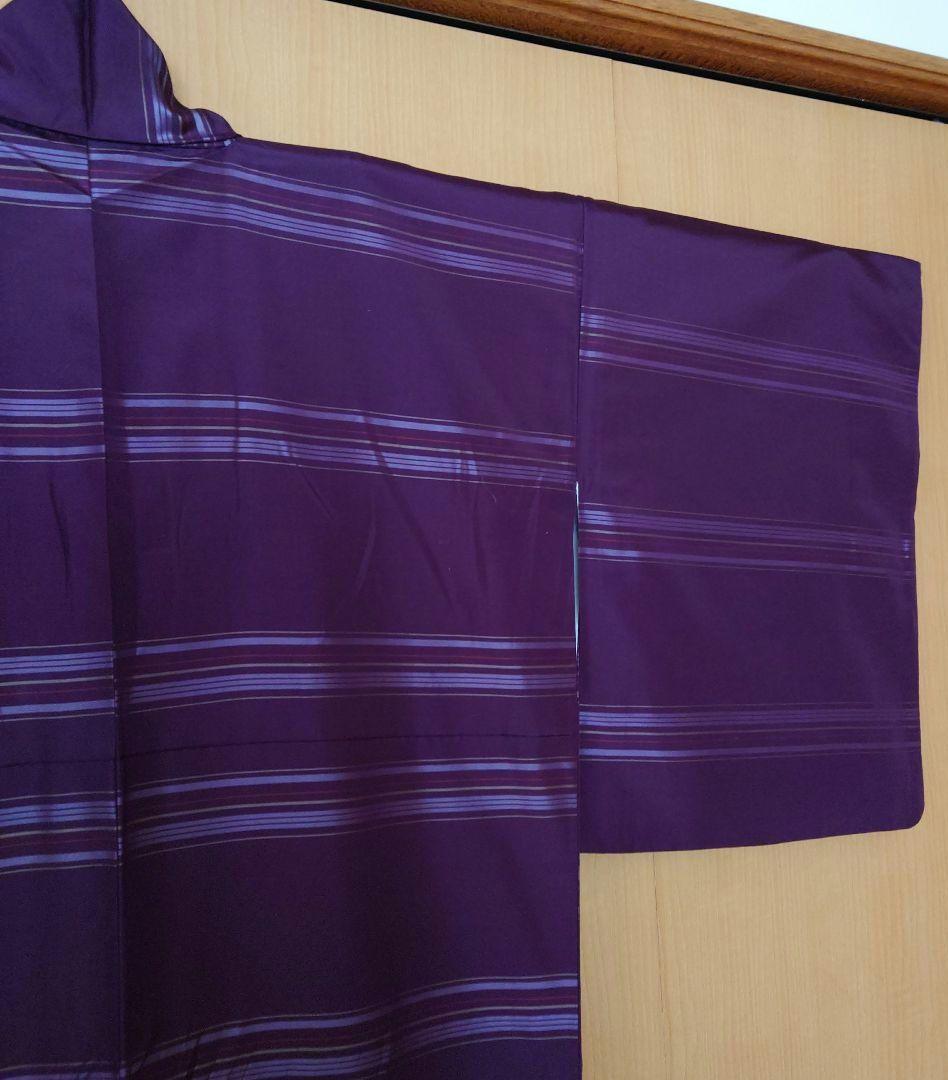 nkmm【訳あり】大島紬フルセット　正絹　袷　紬全通リバーシブル袋帯