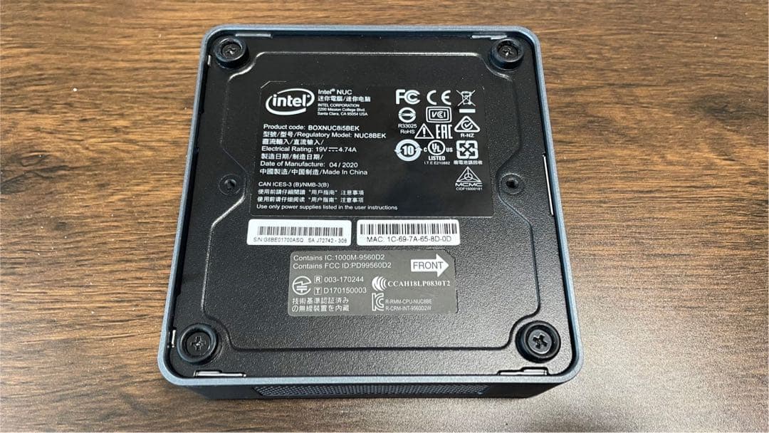 【ジャンク品】BOXNUC8i5BEK【値下げ】