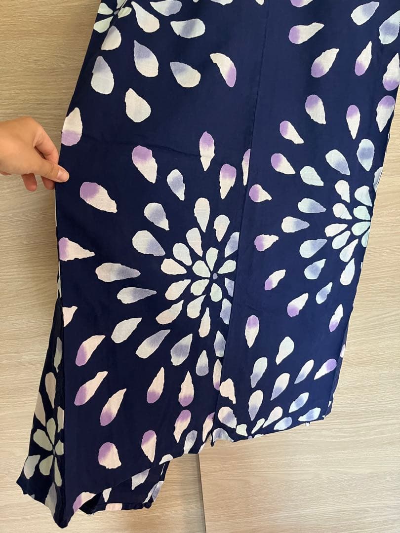 【tsumorichisato】ツモリチサト ネイビー 花火柄 浴衣・帯セット