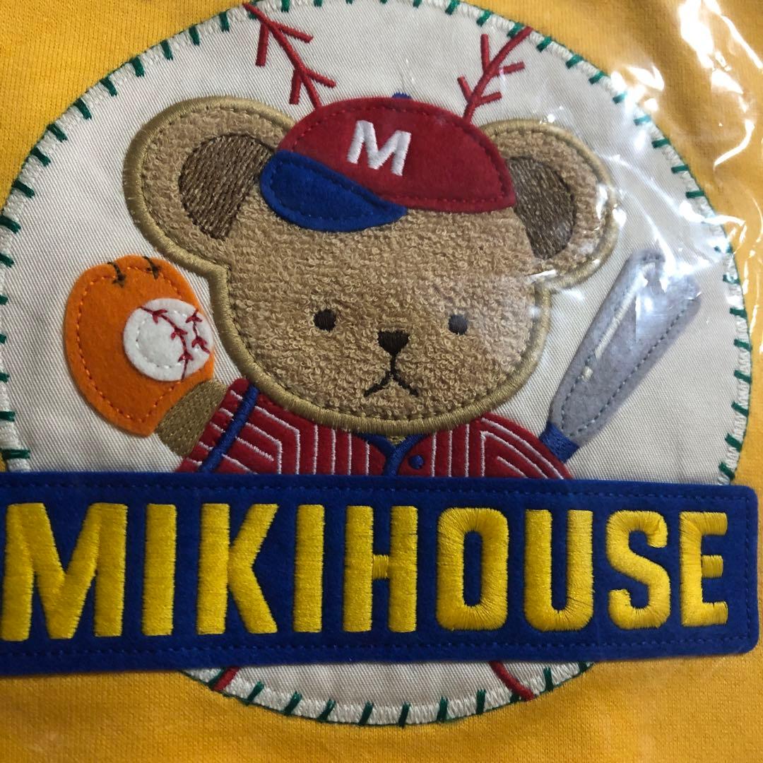 MIKIHOUSE クマ刺繍 長袖Tシャツ 90