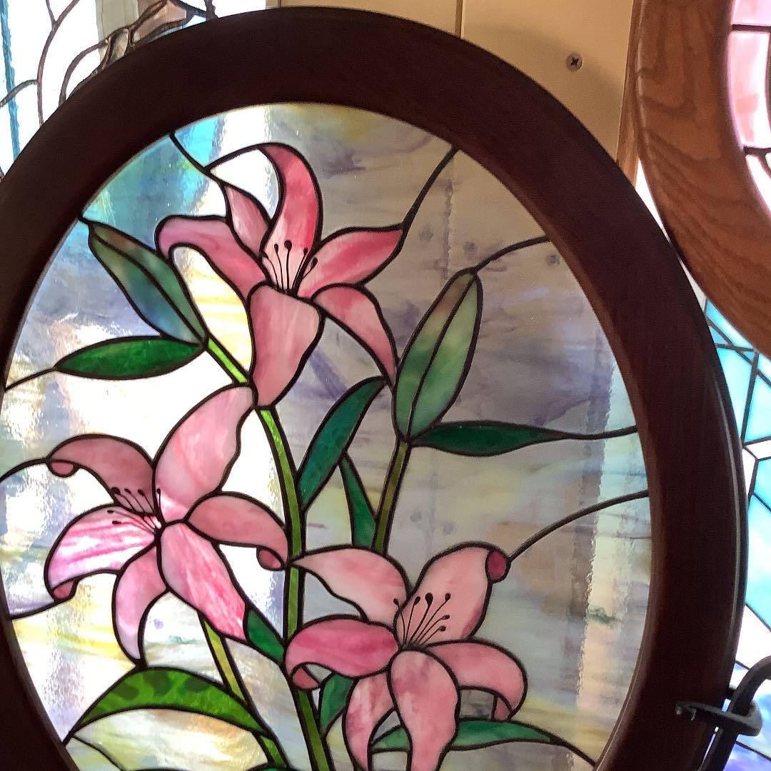 ステンドグラス　カサブランカ(ゆりの花　(299)