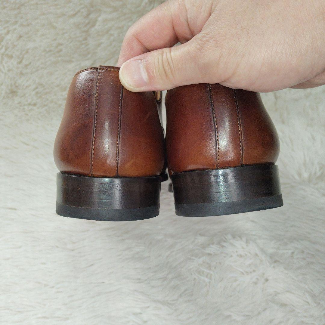 【極美品】マグナーニ　クォーターブローグ　茶　38