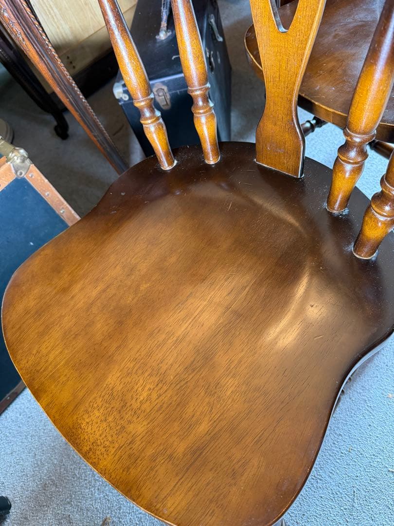 飛騨産業 キツツキ ウィンザーチェア 2脚セット 国産椅子 昭和レトロ