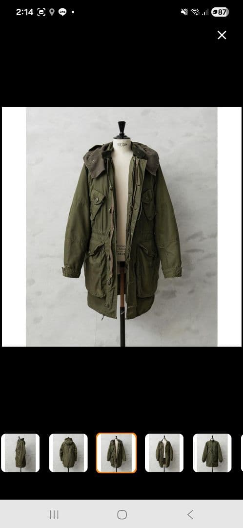 カナダ軍　ecw コールドウェザーパーカー