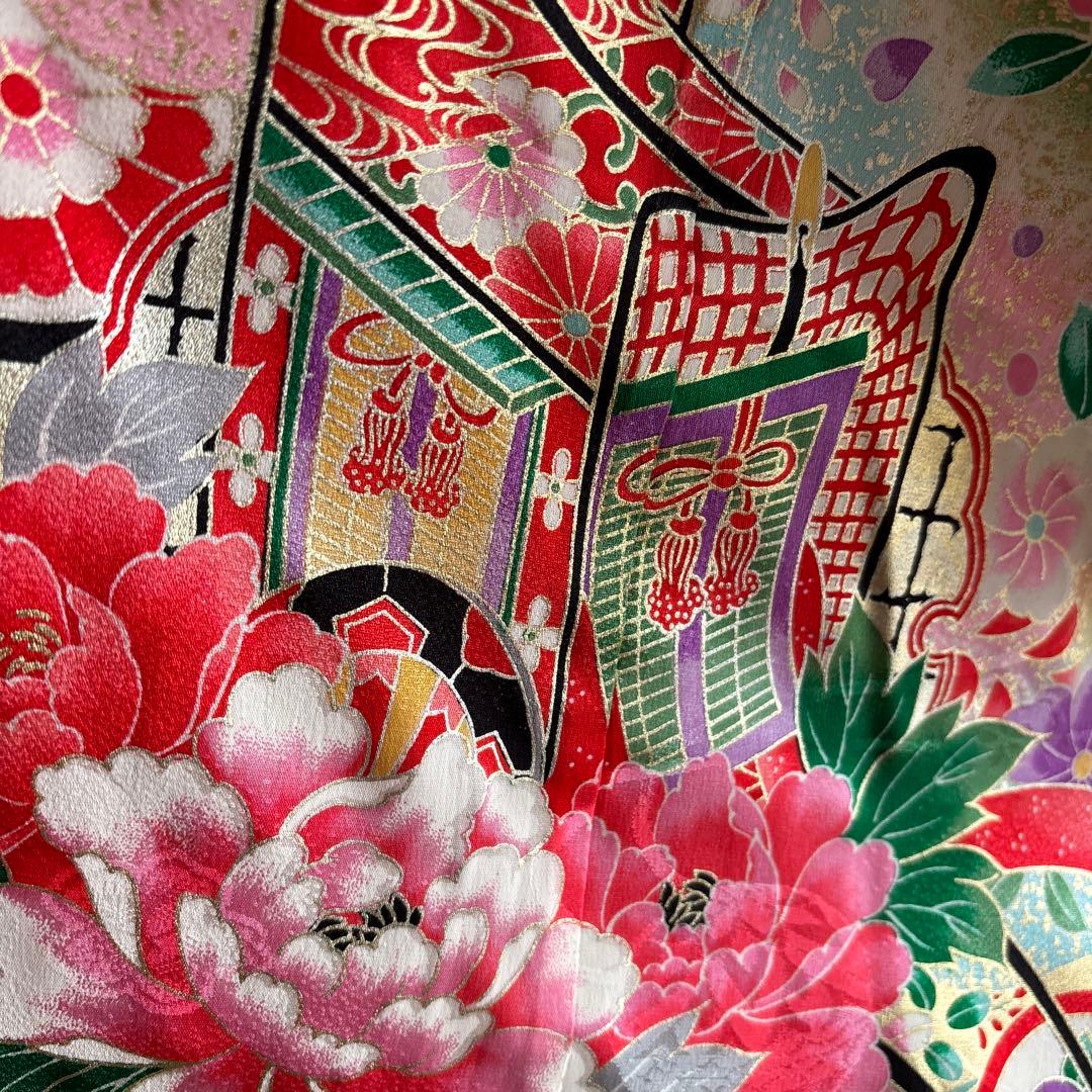 七五三　七歳　正絹着物帯十点セット