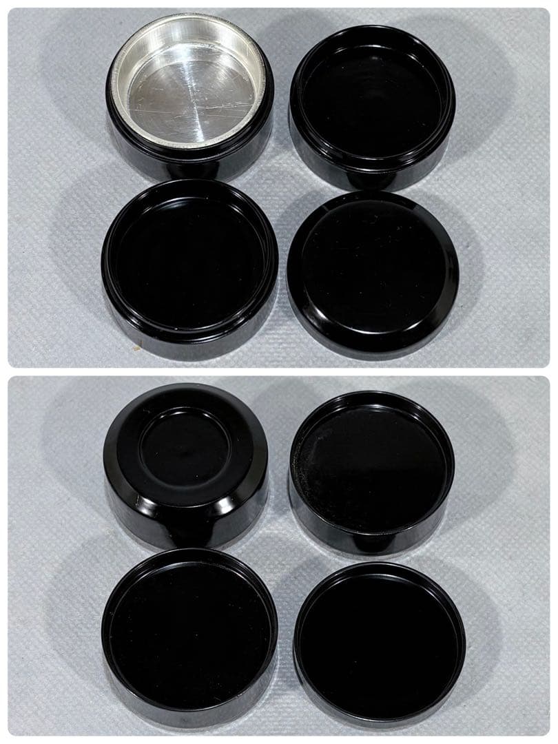 茶道具　七事式　黒真塗 香盆セット (香炭団、白檀香付) 美品　送料込