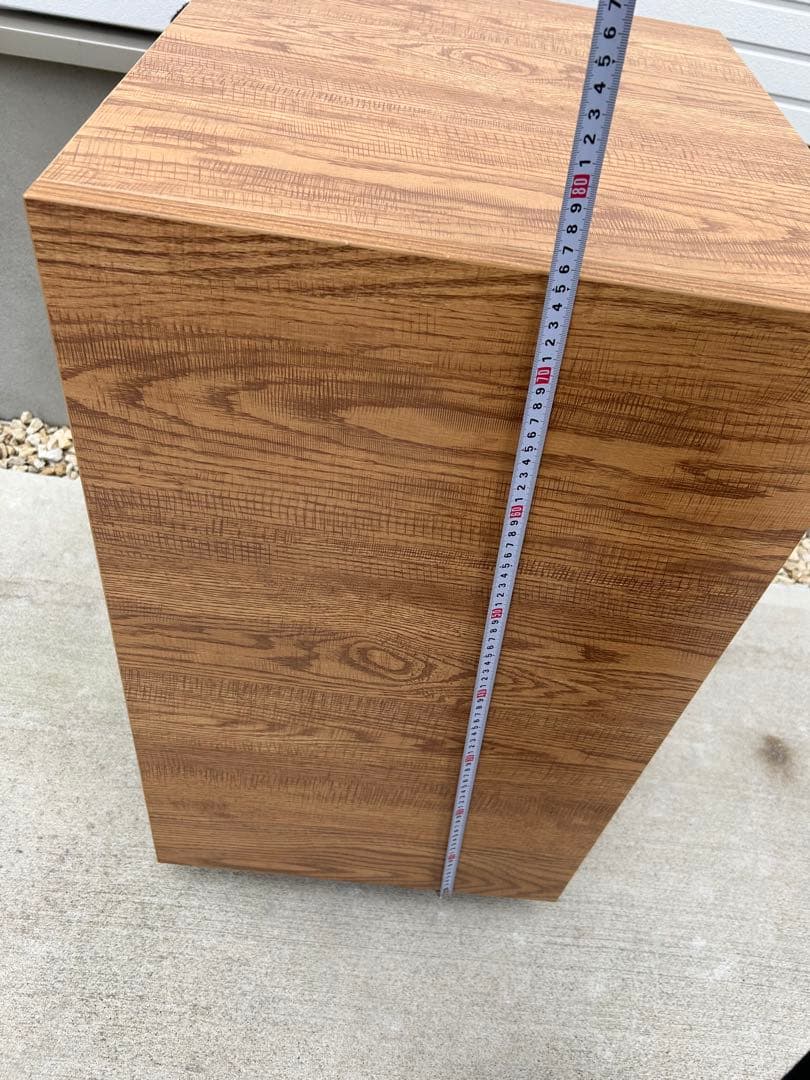 木目調 × スチール製 オーディオラック／AV機器ラック／ラック　キャスター付き