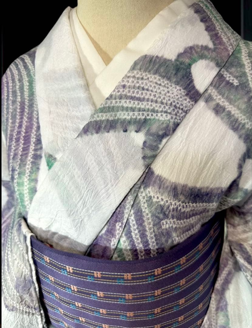 期間限定お値下げ‼️有松鳴海絞り浴衣　新品✨逸品‼️身幅大きい‼️