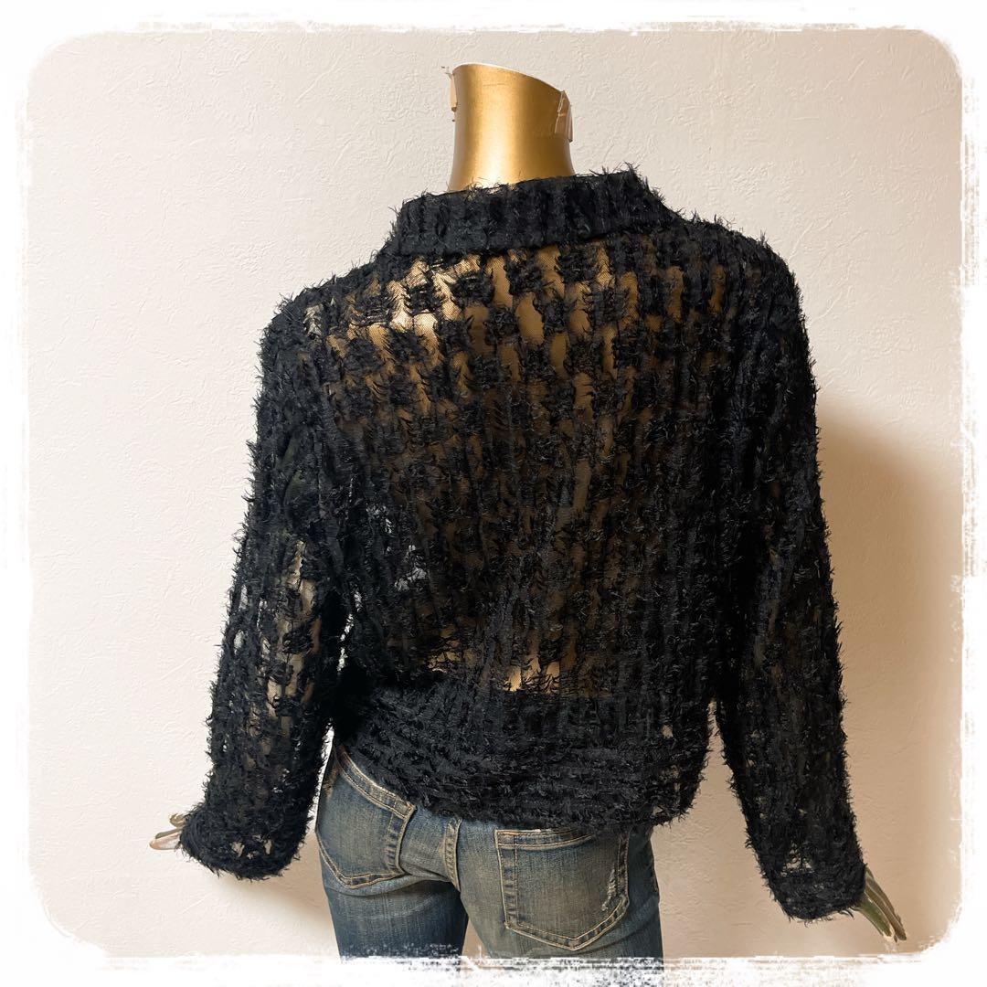 なお様❤️18点⭐️A161⭐️ AZUL ♥ シアー フリンジ クロップド フェザー