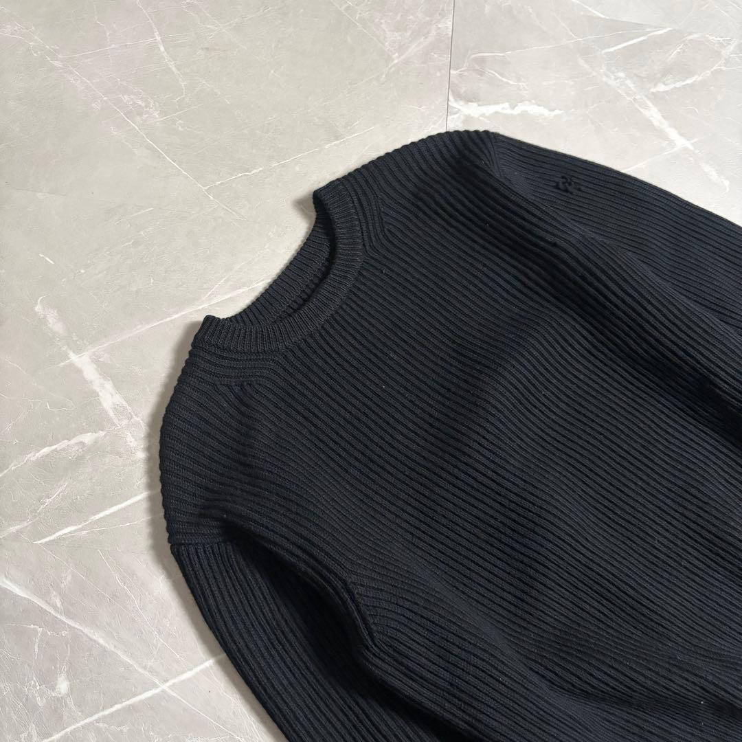 BATONER ブラック ニット　SIGNATURE CREW NECK