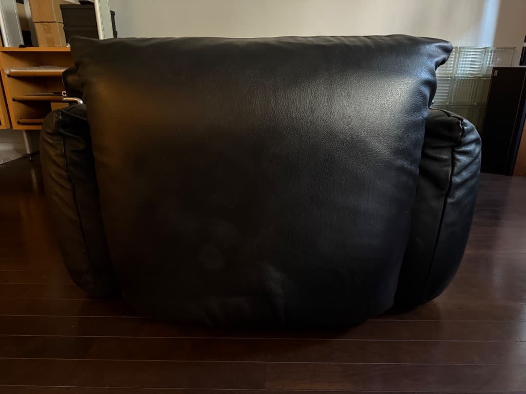 アルフレックス　arflex マレンコソファ　程度良好ブラックレザー定価72万