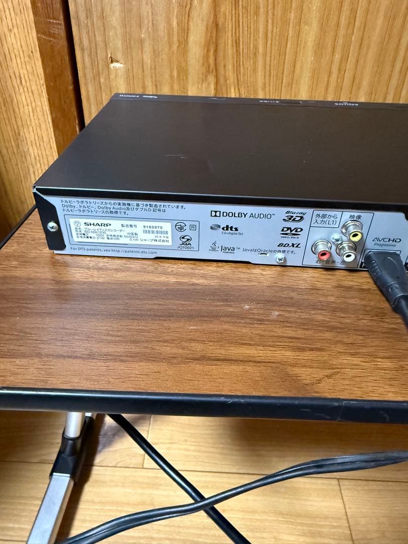 レコーダー SHARP AQUOS BD-NW1200