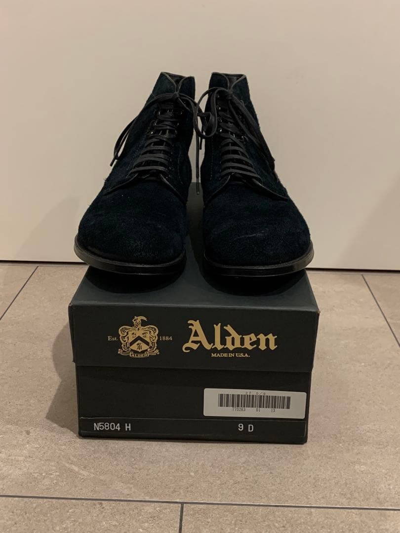 Alden N5804H ネイビースエード 9 D