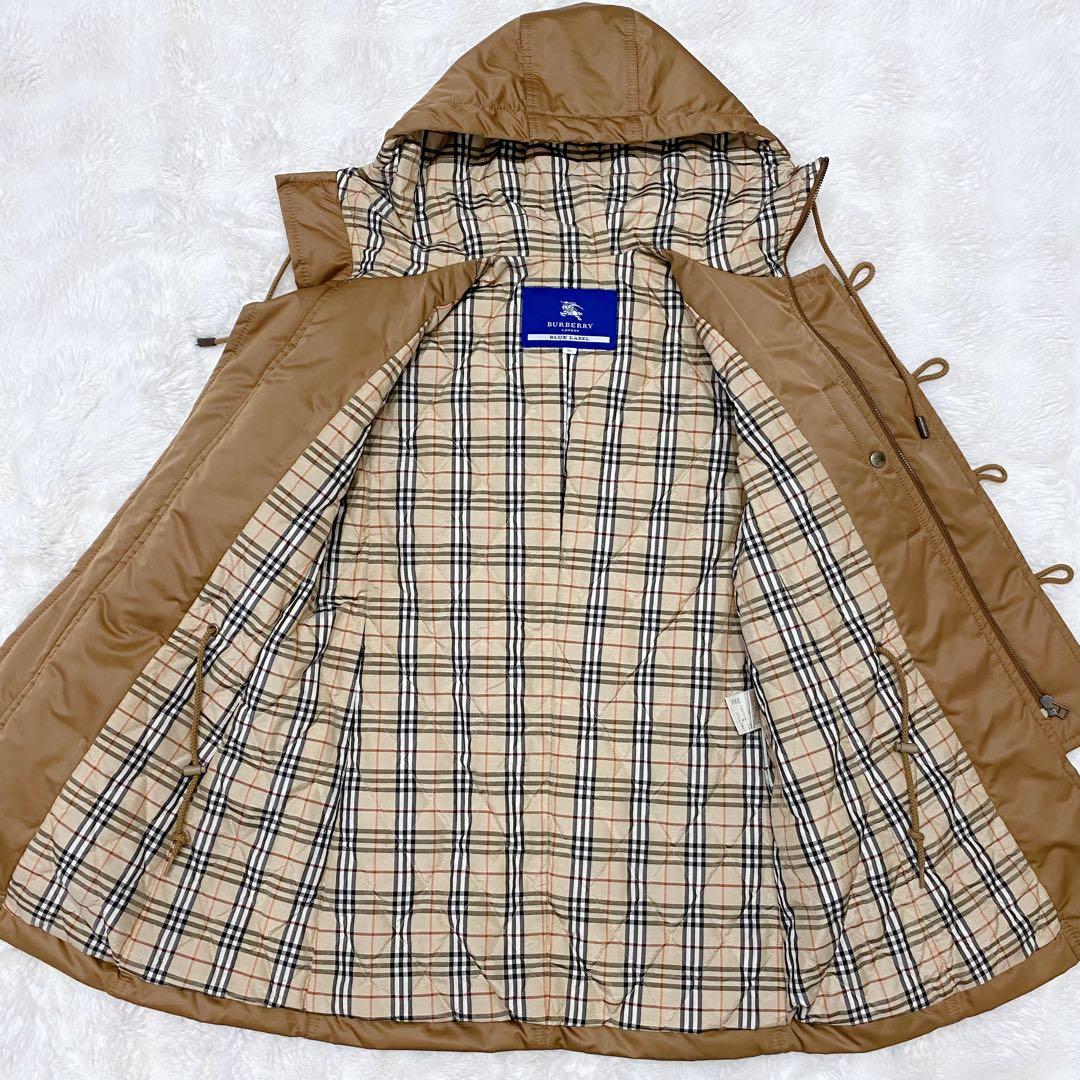 バーバリーブルーレーベル コート ダウン 中綿ジャケット 替えボタン付き 36