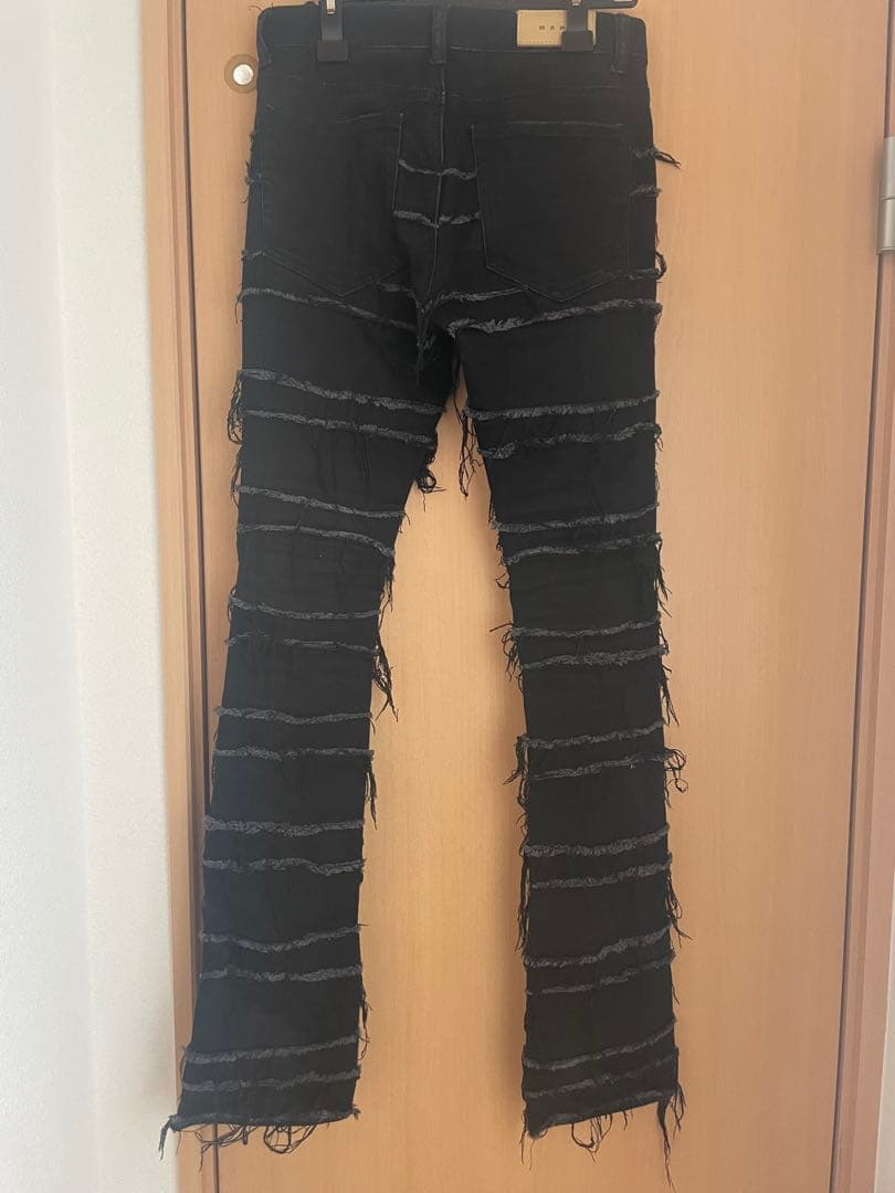 mnml フレア ストレッチデニムパンツ